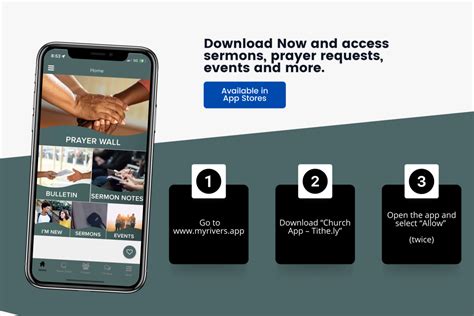 Instructions for downloading & installing our new church app | Rivers ...