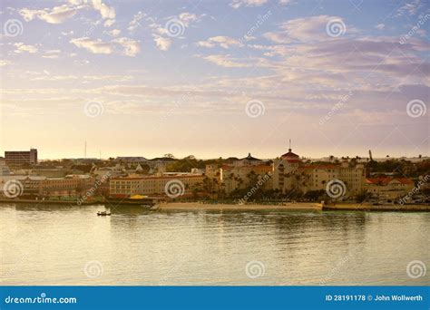 Downtown nassau, bahamas stock photo. Image of coastline - 28191178