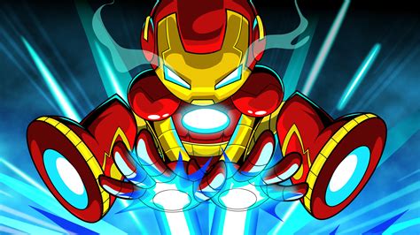 Iron Man Cartoon Digital Art 4k, HD Superheroes, 4k Wallpapers, Images ...