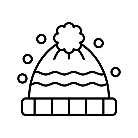 Winter Hat Vector Icon 14654502 Vector Art at Vecteezy