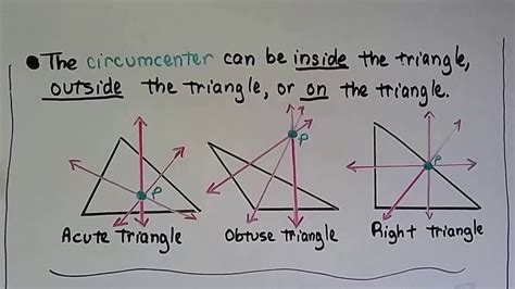 Geometry 5.2a, Circumcenter of a Triangle & Circumcenter Theorem - YouTube