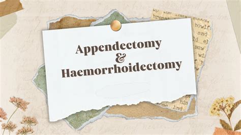 SOLUTION: Pathophysiology Management Appendectomy & haemorrhoidectomy Surgical Procedure - Studypool