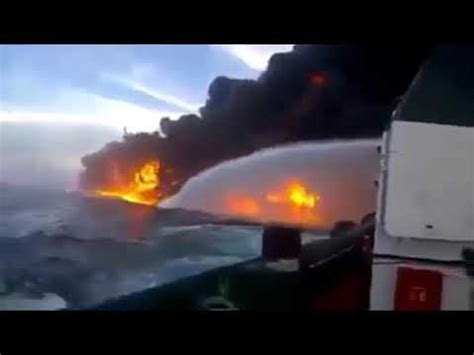 Tanker Ship Explosion at Sea - Oil Tanker Explosion - YouTube