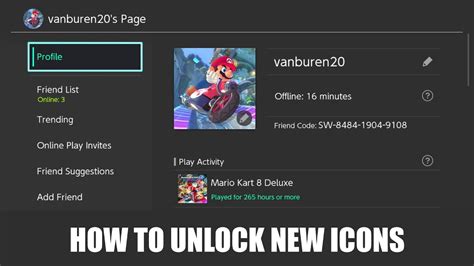 HOW TO UNLOCK NEW PROFILE ICONS ON NINTENDO SWITCH! - YouTube