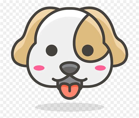 Download Dog Face Emoji Clipart - Dog Face Cartoon Png Transparent Png (#5767514) - PinClipart