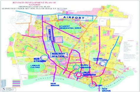 City of Nanded, its major street network and land use. which states: "... | Download Scientific ...