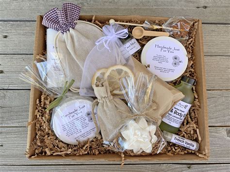 Thank You Gift Box, Thank You Gift Basket, Care Package For Her, Organic Spa Gift Set, Large ...