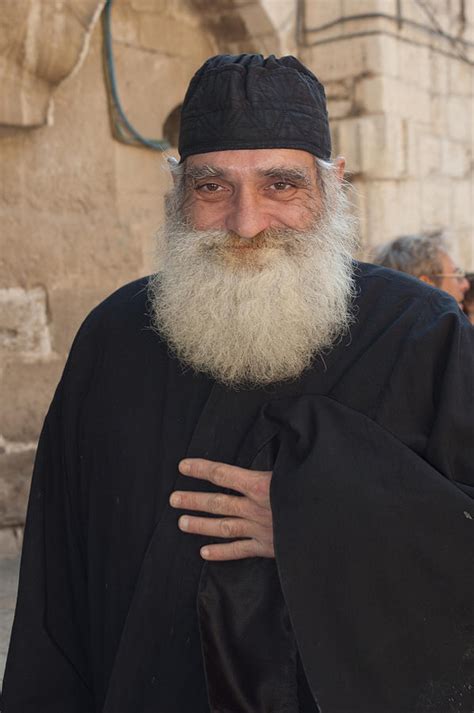 Greek Orthodox Priest Jerusalem Photograph by Mel Noodelman