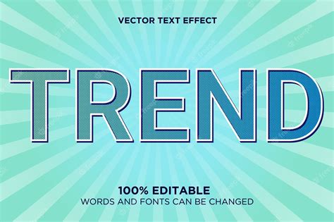 Premium Vector | Editable text effect trend design