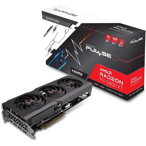 SAPPHIRE PULSE AMD Radeon RX 6800 XT Gaming Graphics Card with 16GB ...