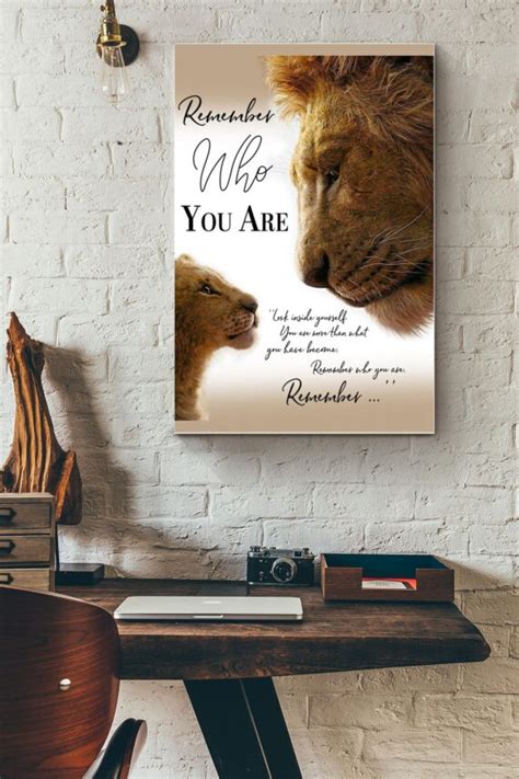 Remember Who You Are Remember Mufasa And Simba Lion King Poster ...