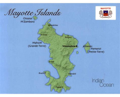 Maps of Mayotte Island | Collection of maps of Mayotte Island | Africa ...