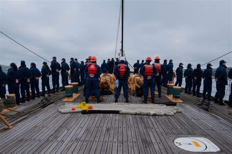 DVIDS - Images - USCGC Eagle crew members render honors to Oscarsborg ...