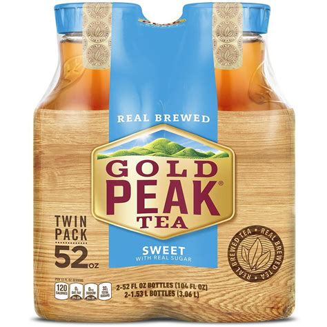 Gold Peak Sweetened Black Tea Bottles, 2 pk./52 fl. oz. - Walmart.com - Walmart.com