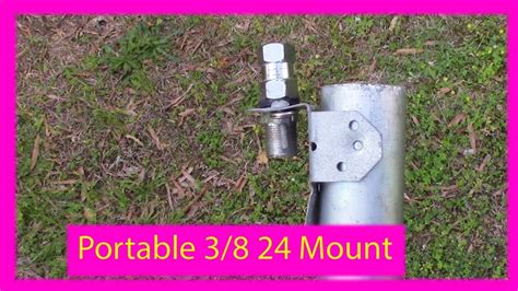 A Homebrew Portable Mount for Hamstick Antennas - YouTube