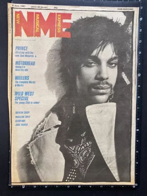 PRINCE - NME COVER PAGE 1981 15X11" Poster Sized Press Advert L208 $15.33 - PicClick