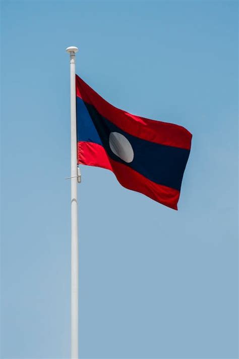 The National Flag of Laos · Free Stock Photo