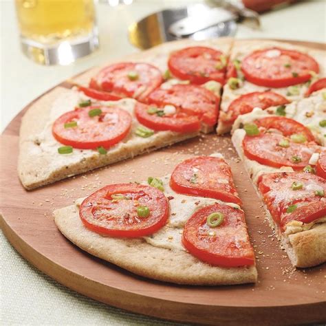 Pizza with White Bean Puree & Fresh Tomatoes Recipe - EatingWell