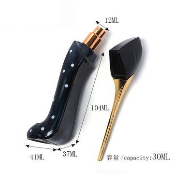 Buy Wholesale China Empty 30ml High Heel Shaped Black Glass Perfume Bottle Atomizer Spray Bottle ...