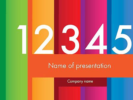 Colorful Numbers Presentation Template for PowerPoint and Keynote | PPT ...