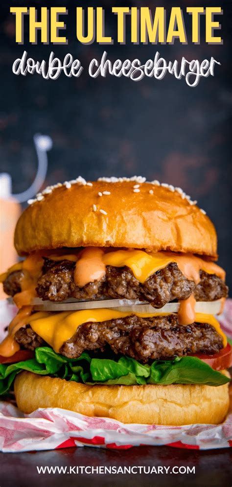 The Ultimate Double Cheeseburger - Nicky's Kitchen Sanctuary