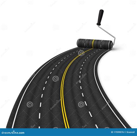 Road construction concept stock illustration. Illustration of logistics - 17599076