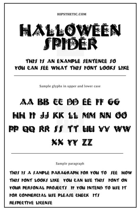 Halloween Fonts for Word - Hipsthetic