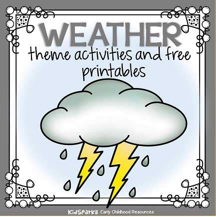 Weather theme activities and printables for Preschool, Pre-K and ...