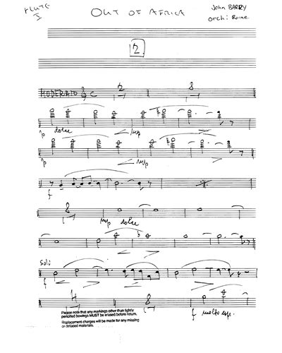 Out of Africa: Main Title Sheet Music by John Barry | nkoda | Free 7 days trial