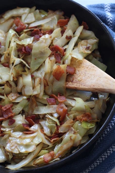 Keto Fried Cabbage with Bacon (Great for a Side Dish or Meal) - Kasey Trenum