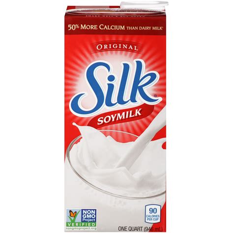 Silk Shelf-Stable Original Soy Milk, 1 Quart - Walmart.com | Soy milk, Silk soy milk, Healthy ...