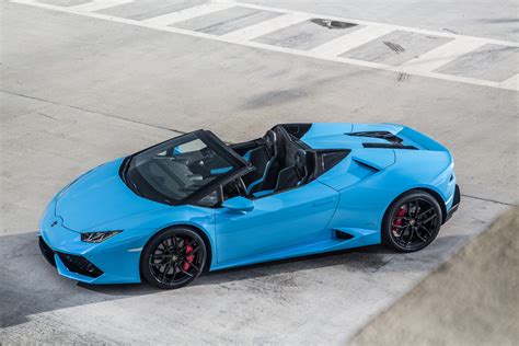 2016 Lamborghini Huracan Spyder top view - Automobile