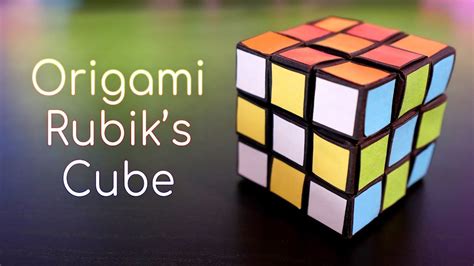 CAN YOU SPEED SOLVE THE ORIGAMI RUBIK'S CUBE? | Rubiks cube, Cube, Origami