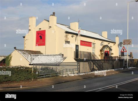 The Bridge pub in Burscough Bridge, West Lancashire Stock Photo - Alamy