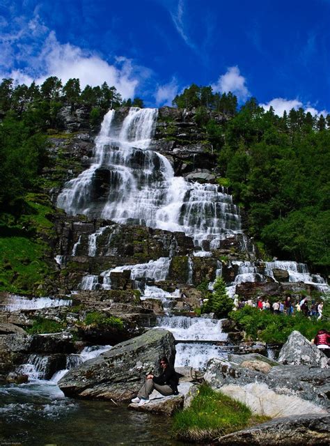 Tvindefossen Waterfall in Voss, Norway | Waterfall, Beautiful places to travel, Beautiful norway