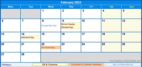 Calendar Date 2023 Printable With Holidays - Time and Date Calendar 2023 Canada