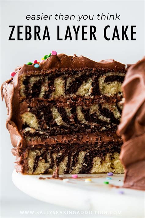 How to make chocolate and vanilla zebra cake! Topped with creamy chocolate cream cheese frosting ...