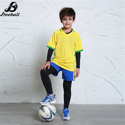 Aliexpress.com : Buy Boys Soccer Jerseys Set Kids Football Kits Child ...