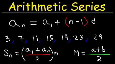 Arithmetic Sequences and Arithmetic Series - Basic Introduction - YouTube
