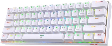 Redragon K630 Dragonborn 60% Wired RGB Gaming Keyboard, 61 Keys Compact ...