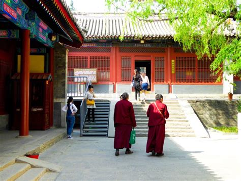 Monks Walking Inside The Lama Temple Editorial Image - Image of oriental, buddhist: 75955300