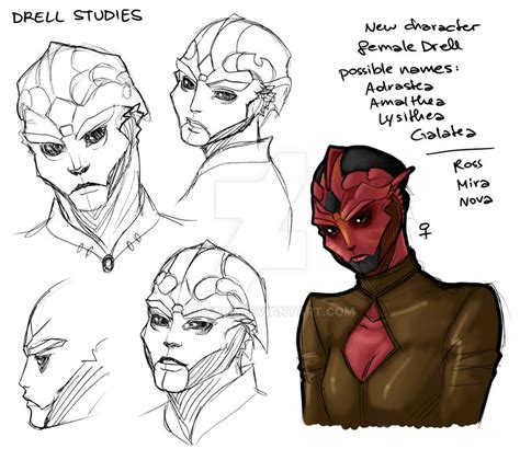 Drell Studies by Fiji-Fujii on DeviantArt