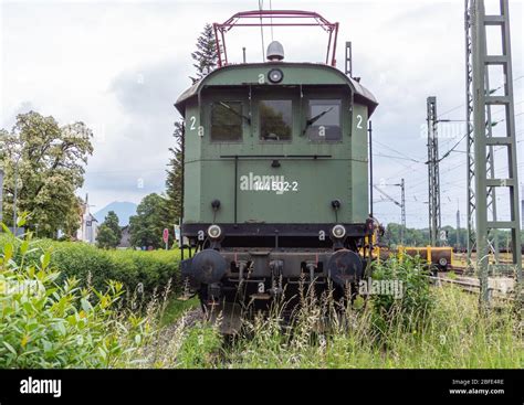 Freilassing, Germany, 05/15/2015 -preserved as a memorial near the train station advertising for ...