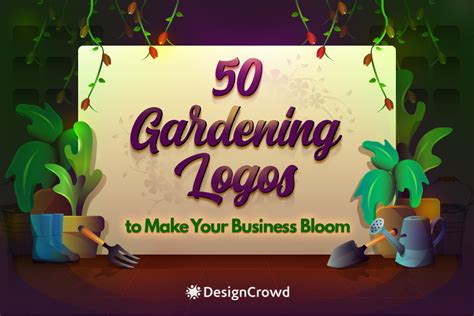 50 Gardening Logos for Green Brands