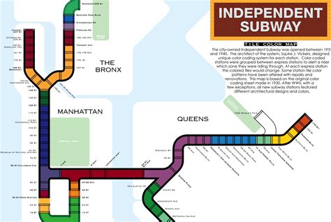 This Map Explains the Historic Tile Color System Used in NYC Subway ...