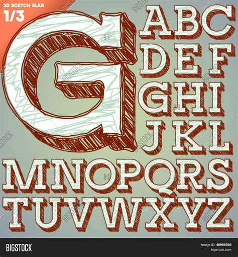 Sketch Alphabet. Vector & Photo (Free Trial) | Bigstock