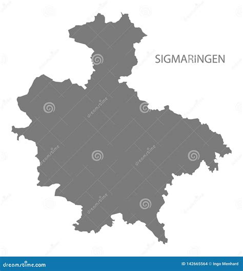 Sigmaringen County Map of Baden Wuerttemberg Germany Stock Vector - Illustration of province ...