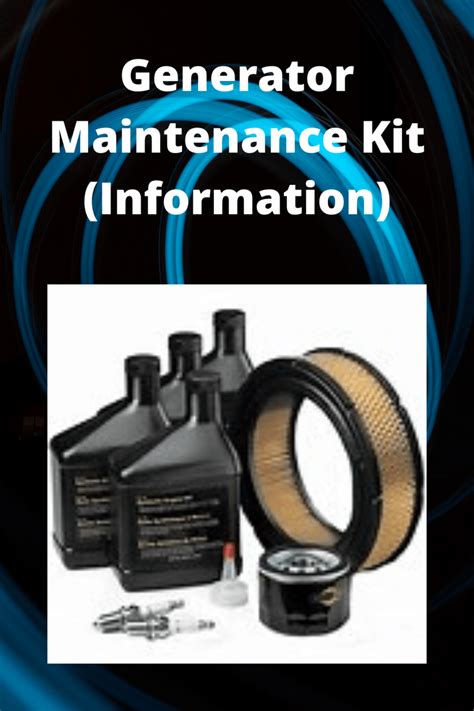 Best Generator Maintenance Kit (Information Tips) - Generators Zone