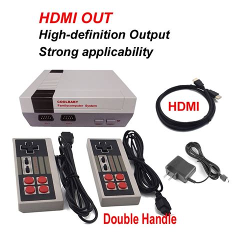 Buy HDMI NES Mini Classic Edition Retro Video Games Console with 2 Controllers Built-in 600 ...