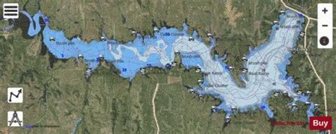 Wilson Lake Reservoir Fishing Map | Nautical Charts App